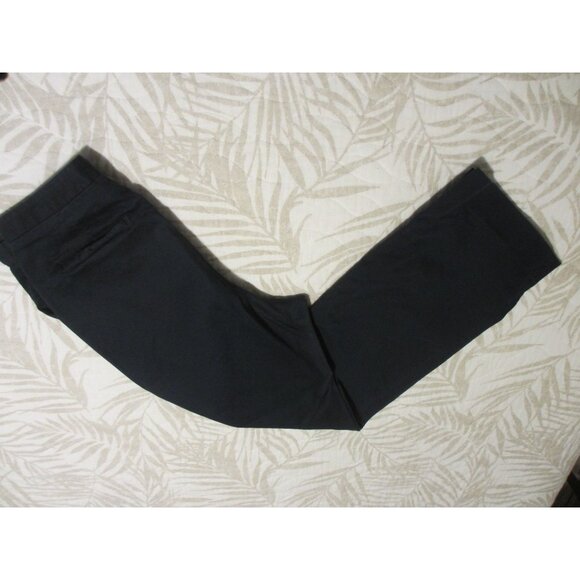 Banana Republic Womens Stretch Navy Trousers Size 10 Made In Italy 75% Cotton 23 - Picture 4 of 5